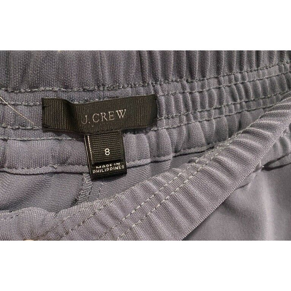 J Crew - Gray Elastic waist, pockets long women's pants size 8 (Medium) - Picture 4 of 4